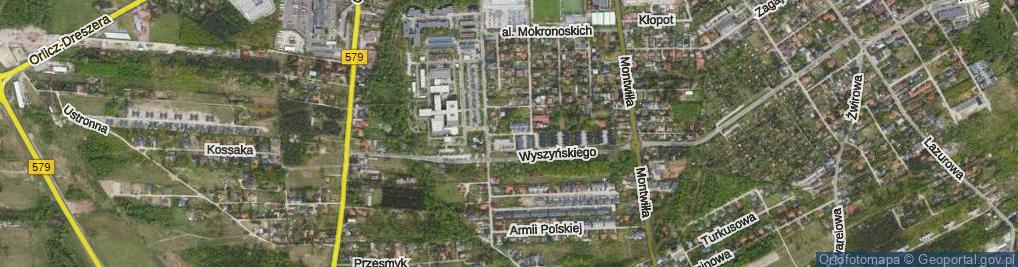 Zdjęcie satelitarne Staszica Stanisława ul.